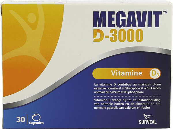 Megavit D-3000 Caps 30
