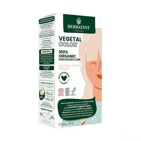 Herbatint Vegetal Color Eco Neutr.Cassia Pow.100ml  -  Ocebio