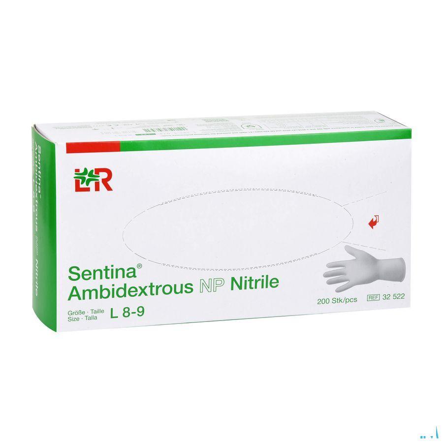 Sentina Ambidextrous Nitrile Handschoen L 200  -  Lohmann & Rauscher