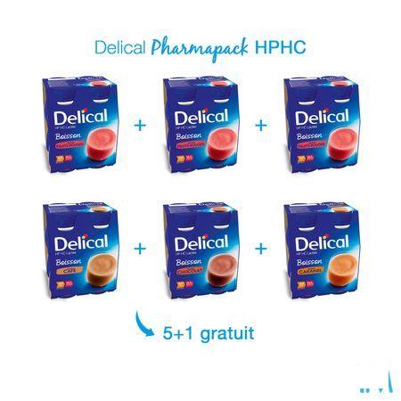 Delical Pharmapack Hp Hc 5 + 1x(4x200 ml)  -  Bs Nutrition