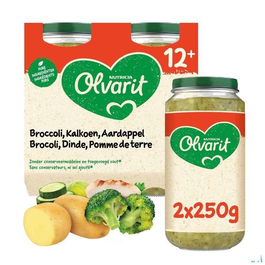 Olvarit Broccoli Kalkoen Aardappel 2x250 gr 12m00  -  Nutricia