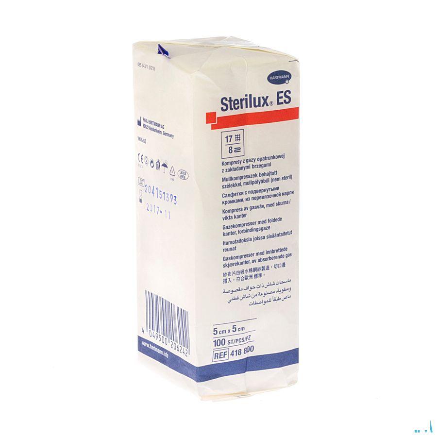 Sterilux Es 5x5cm 8l.nst. 100 P/s  -  Hartmann