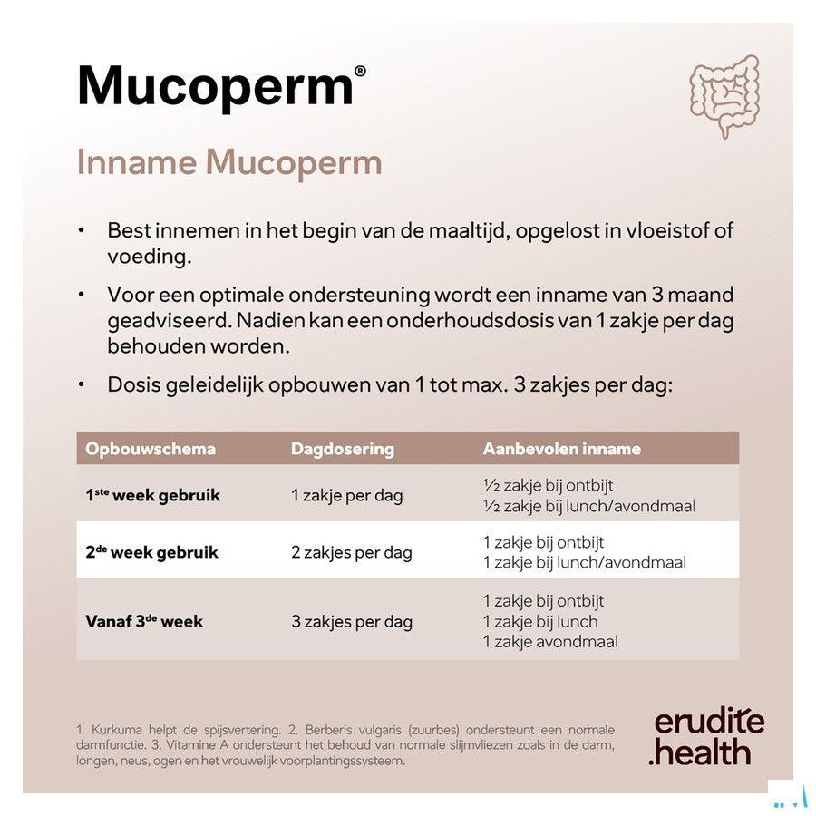 Mucoperm Poeder Zakje 60 X 4g  -  Nutriphyt
