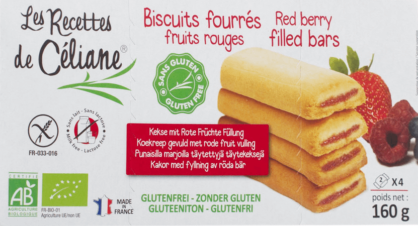 Celiane Koekreep Rode Fruitvulling Bio 160 gr 4587  -  Revogan