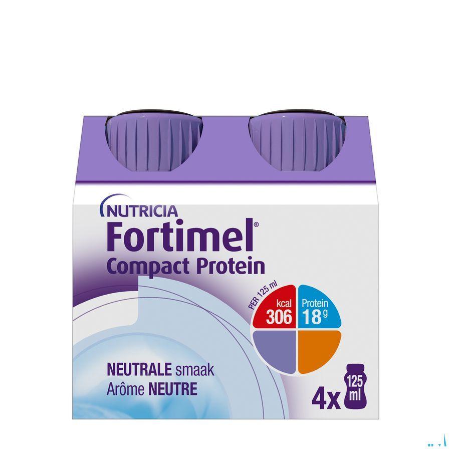 Fortimel Compact Protein Neutraal 4x125 ml  -  Nutricia