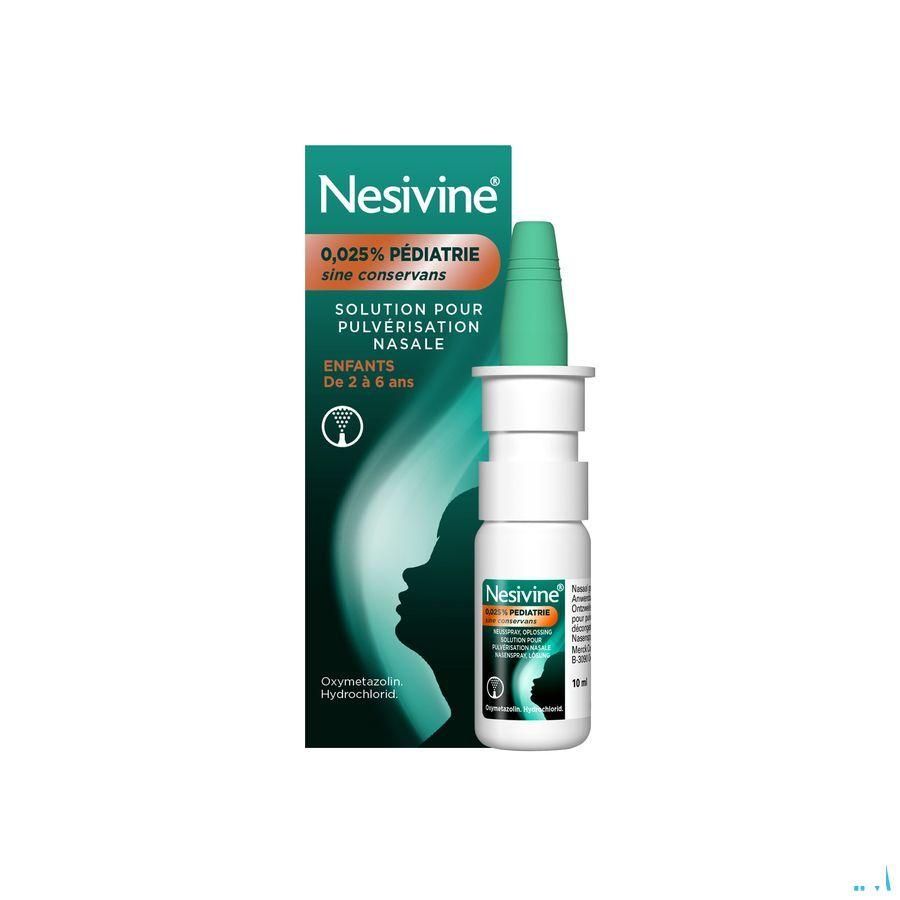 Nesivine 0,025% Sine Conserv Ped Spray Nas 10 ml