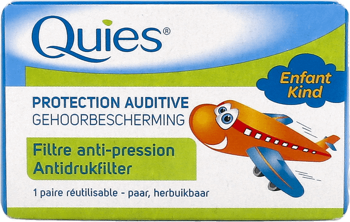 Quies Oordoppen Earplanes Voor Reis Kind 1 Paar  -  Quies