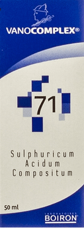 Vanocomplex N71 Acidum Sulf. Druppels 50 ml  -  Unda - Boiron