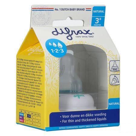Difrax Bague De Serrage 1-2-3 Natural 713  -  Difrax