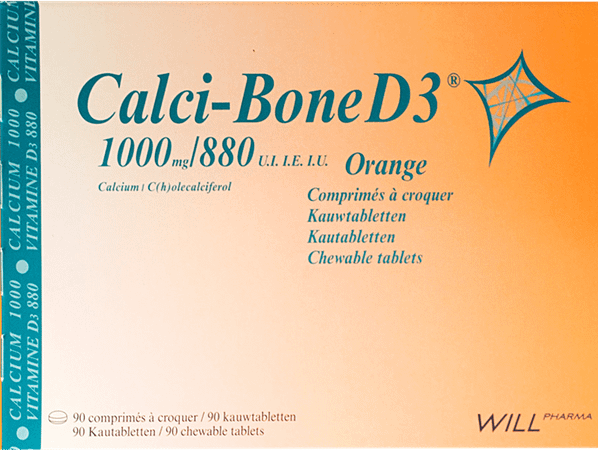 Calci Bone D3 Comprimes A Croquer 90  -  Will Pharma