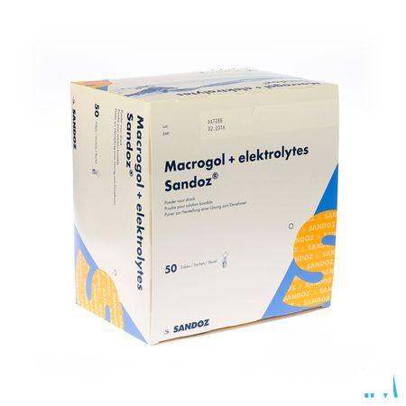 Macrogol + Electr Sandoz Pulv Gout Citron 50x13,7g 
