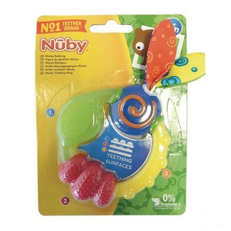 Nuby Wackyac Bijtring - 3m +   -  New Valmar