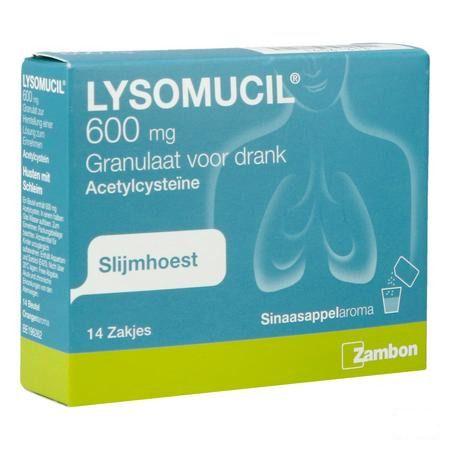 Lysomucil 600 Gran Zakjes 14 X 600 mg