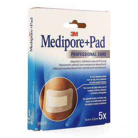 Medipore + Pad 3m 5x 7,2cm 5 3562p  -  3M