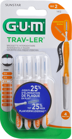 Gum Proxabrush Travel Cyl. Ufine 4 1412