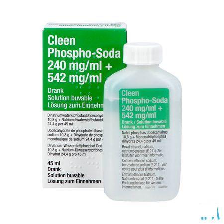 Cleen Phospho-soda 11 gr/24 gr Drinkbare Oplossing Flacon 45 ml