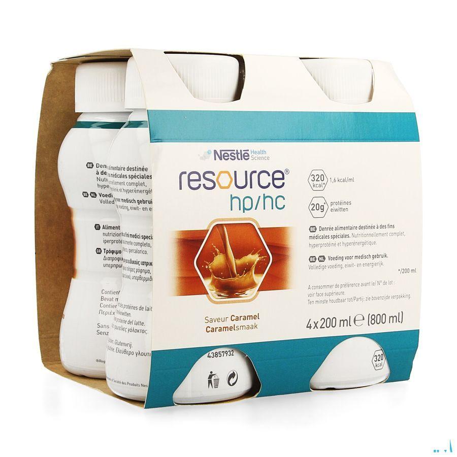 Resource Hp Hc Caramel Fles 4x200 ml  -  Nestle