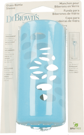 Dr Brown Manchon Bleu Pr Biber Verre 240 ml 1 Escos