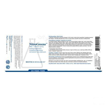 Biotics Nitrogreens 240 mg  -  Energetica Natura