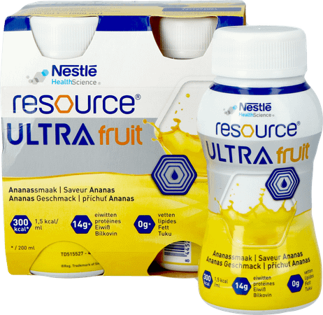 Resource Ultra Fruit Ananassmaak 4 x 200 ml