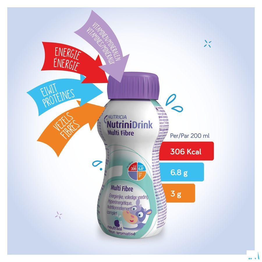 Nutrinidrink Chocolade Multi F. + 12m Flacon 200 ml 65599  -  Nutricia