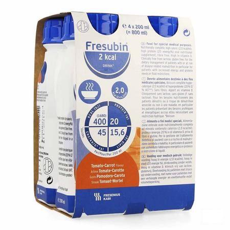 Fresubin 2 Kcal Drink Salé/hartig 200 ml Tomatescarottes/tomaatwortel  -  Fresenius