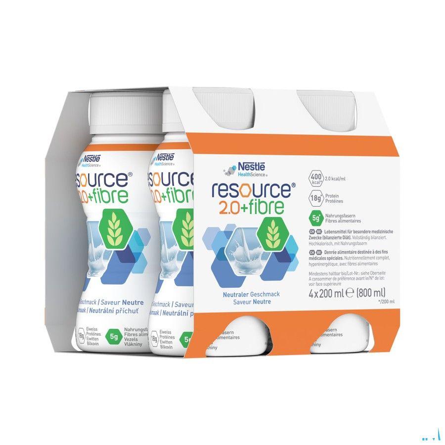 Resource 2.0 Fibre Neutraal 4x200 ml 12100792  -  Nestle