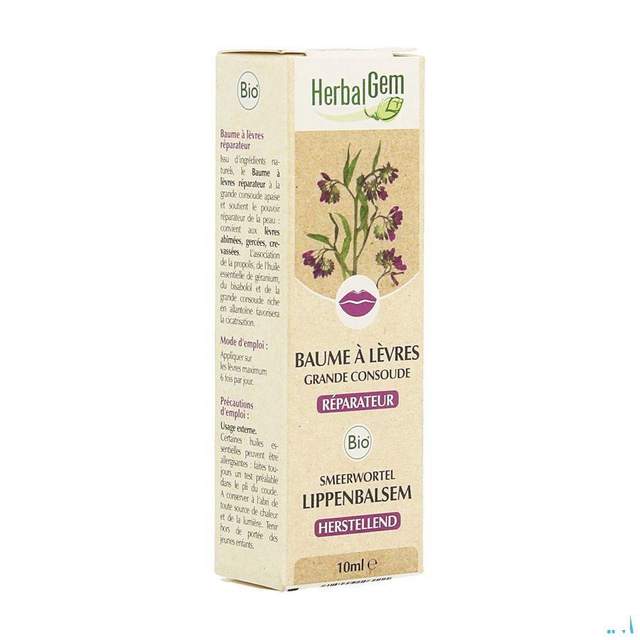 Herbalgem Baume Levre Consoude Bio 10 ml  -  Herbalgem