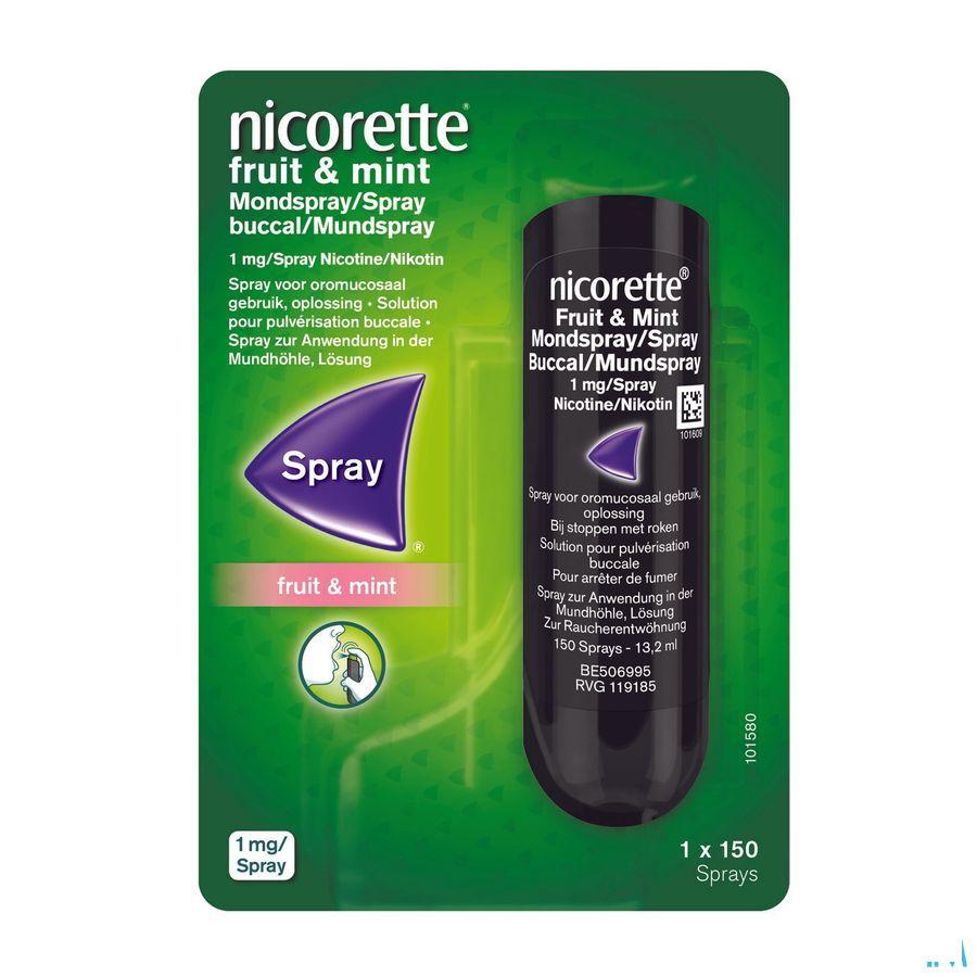 Nicorette Fruit & Mint Mondspray 1 mg/spray (150 Sprays)