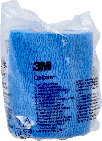 Coban Bande Cont. Elast Bleu 7,5Cmx4,5M 1