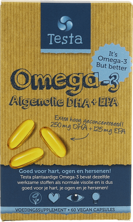 Testa Omega 3 Algenolie Dha/Epa Softgels 60  -  Nutrifarma