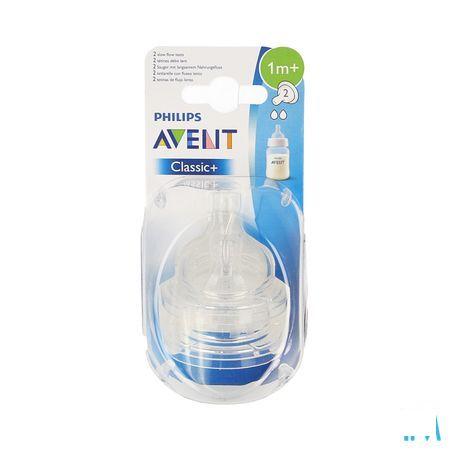 Philips Avent Zuigspeen Slow 2gaten 2 Scf632/27  -  Bomedys