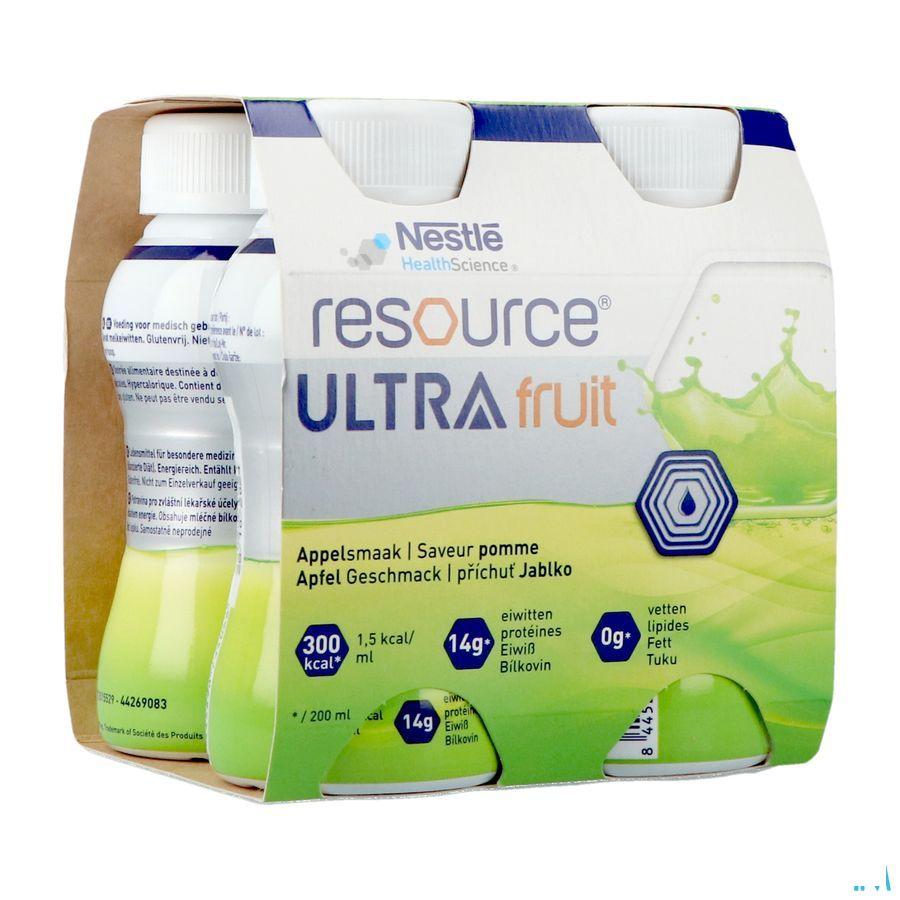 Resource Ultra Fruit Saveur Pomme 4X200 ml