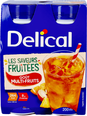 Delical Fruitdrink Multi-Vruchten 4 x 200 ml
