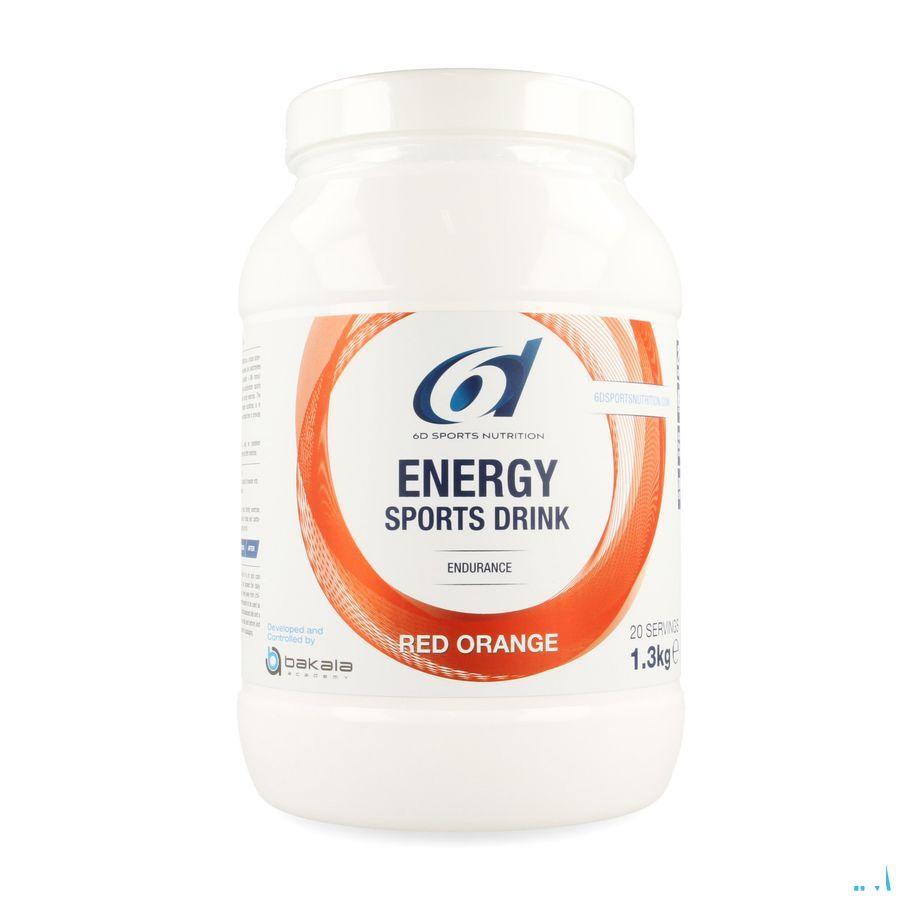 6d Sixd Energy Sports Drink Red Orange Poeder 1,3kg