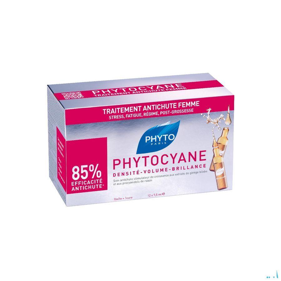 Phytocyane Anti haaruitval Vrouw Ampullen 12 