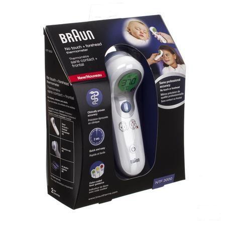 Braun Thermometre Ntf3000 Sans Contact + Frontal 