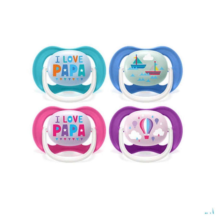 Philips Avent Fopspeen 6M+ Happy Girl  -  Bomedys