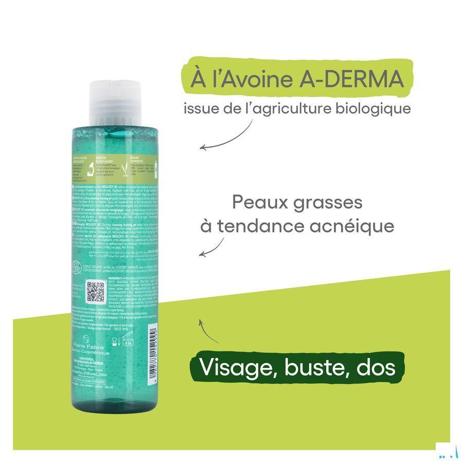 Aderma Biology Ac Zuiv. Schuim.Reinig.Gel 200 ml