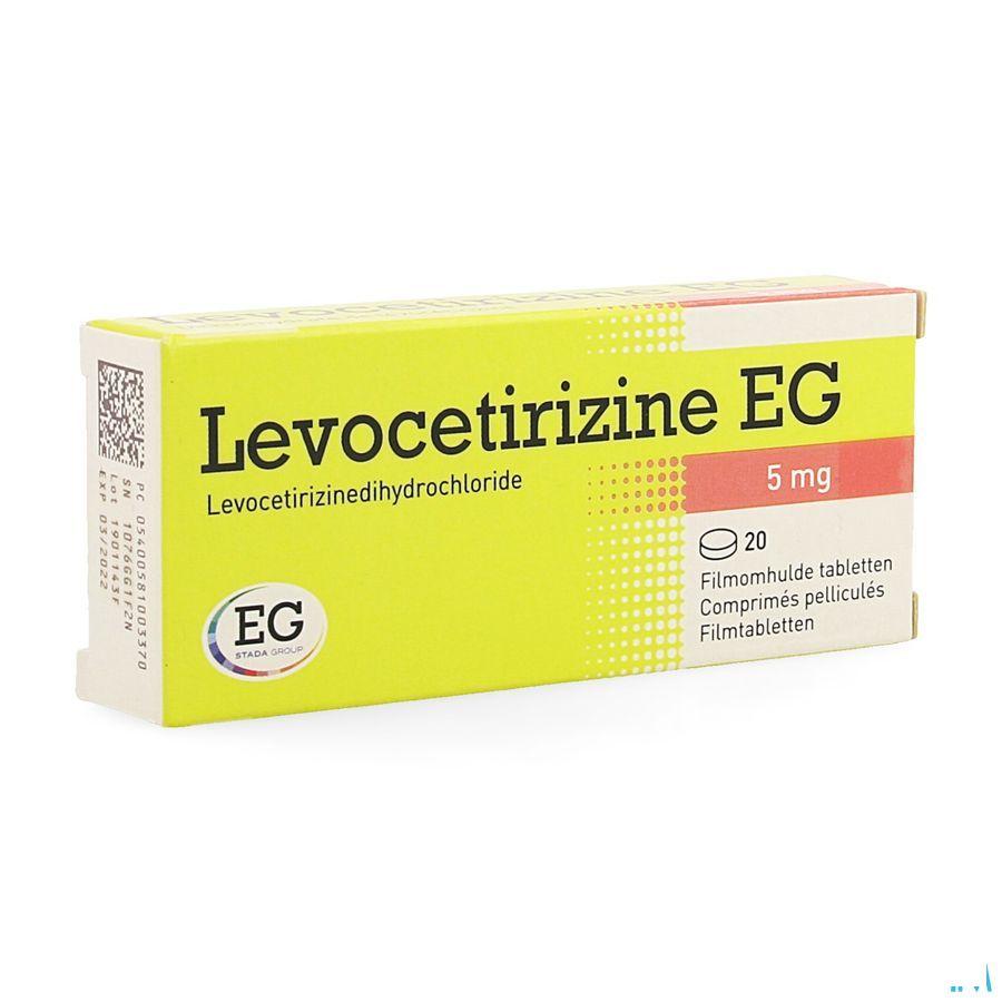 Levocetirizine EG 5 mg Filmomhulde Tabletten 20  -  EG