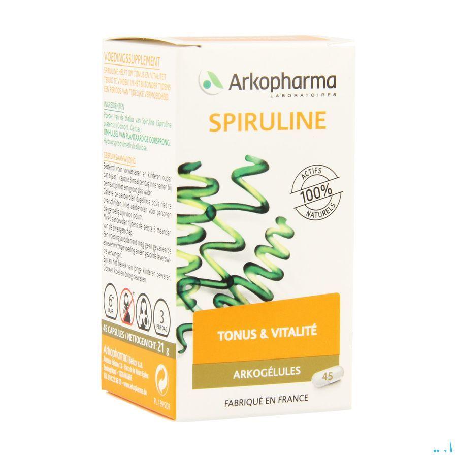 Arkogelules Spiruline Vegetal 45  -  Arkopharma