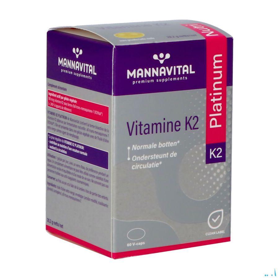Mannavital Vitamine K2 Platinum V-Caps 60