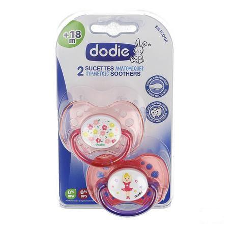 Dodie Fopspeen Anatomisch Silic. + 18m Meisje 2