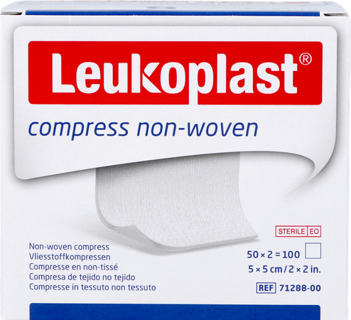 Leukoplast Compress N/Woven St. 5cm x 5cm 50 x 2