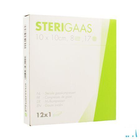 Sterigaas Kompres Steriel 8l 10,0x10,0cm 12x1