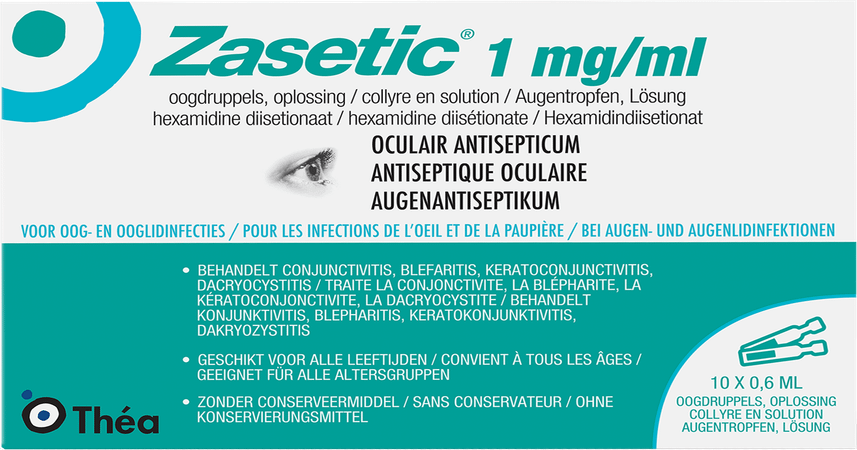 Zasetic 1Mg/ml Sol  Gutt Oculaires 10 x 0,6ml