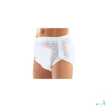 Suprima 1250 Slip Pvc Breed Drukknopen Pl Wit M  -  Bota