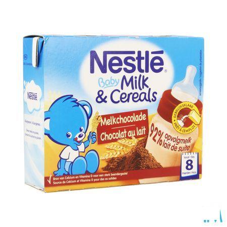 Nestle Baby Milk & cereals Melkchocolade 2x250 ml  -  Nestle