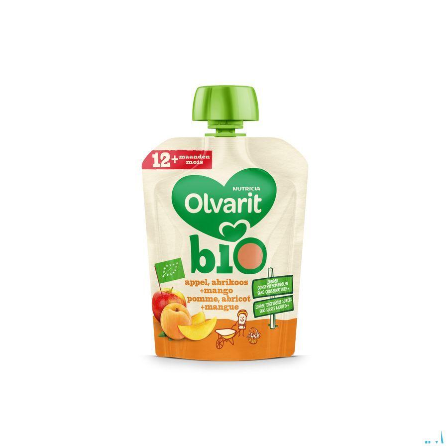 Olvarit Bio Pomme Abricot Mangue 12M 90G  -  Nutricia