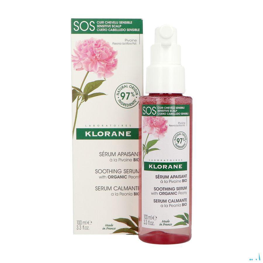 Klorane Capilaire Sos Serum Pioenroos Bio 100 ml